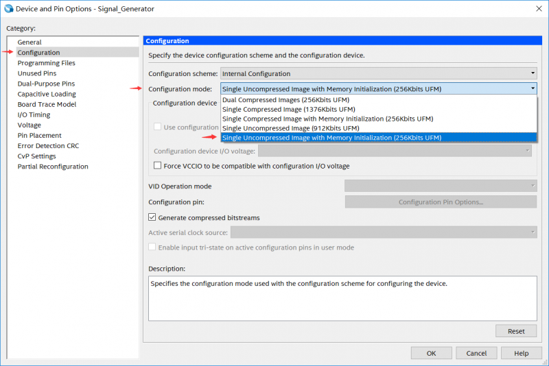 设置FPGA配置模式 设置FPGA配置模式