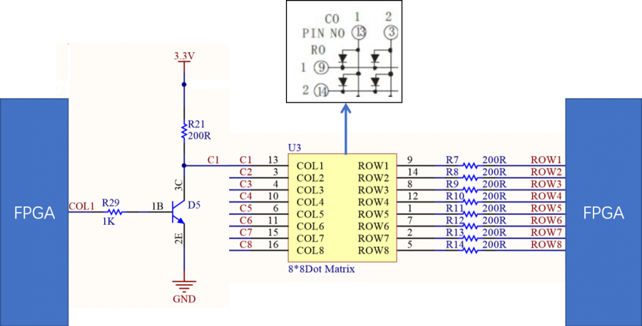 8x8点阵电路连接.png